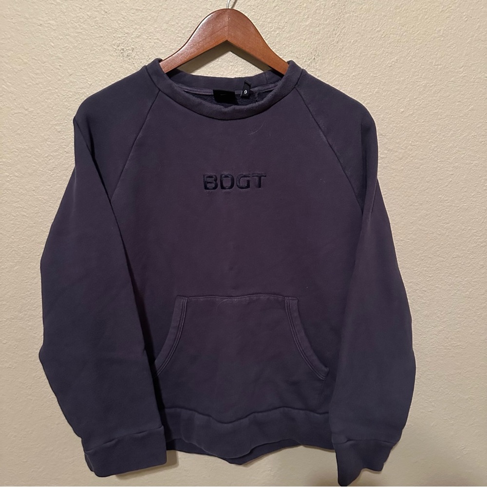 Bearded Goat Women’s Kangaroo Pocket Spellout Sweatshirt